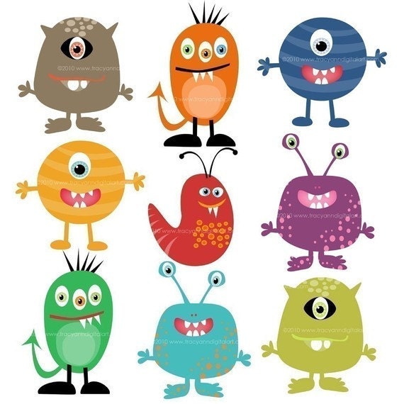 funny monster clipart - photo #9
