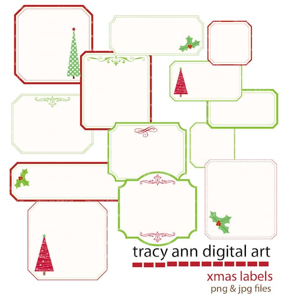 christmas clip art for labels - photo #33