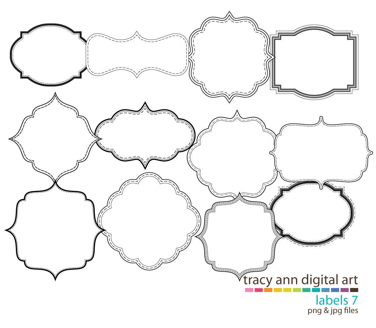 clip art label borders - photo #45