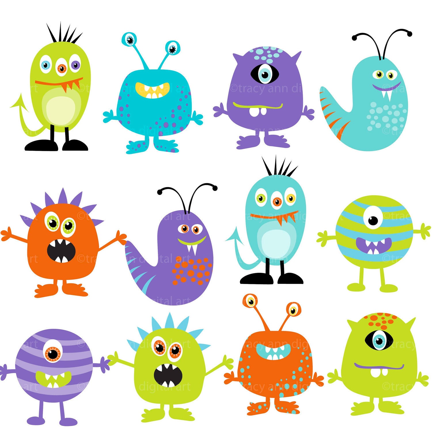 free baby monster clipart - photo #6