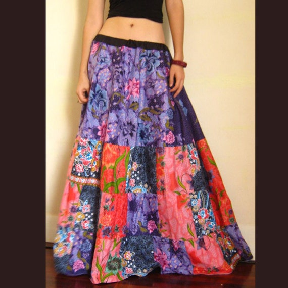 Indonesian Batik Patchwork .. skirt