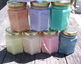 Soy Candles, Choose your Scent, Eco Wick, Scented Candles, Jar Candles, Pastel, Floral, Spa Scents, Bakery Scents