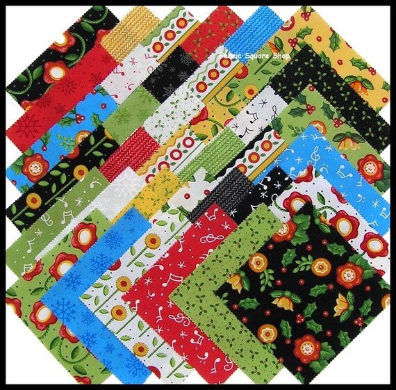 Moda THE CAROLER Turnover Fabric Triangles