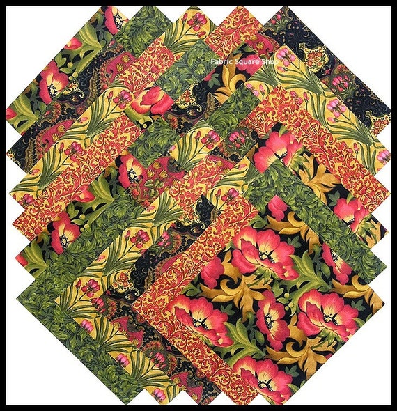 Northcott ABBEY ROAD 6.5 INCH Quilting Fabric by materialgirlchic