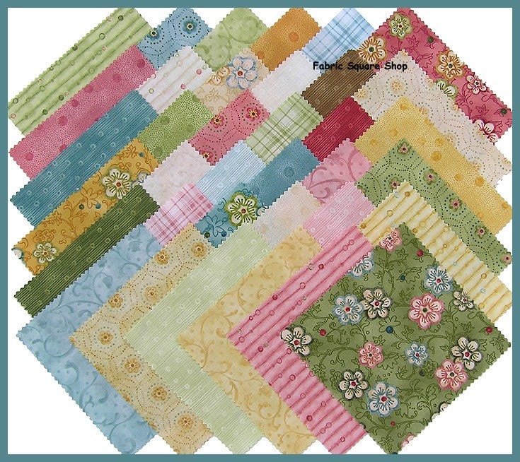 Nancy Halvorsen GARDEN SONG Fabric Charm Pack Squares