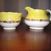 Creamer and Sugar Old Hall Ivory Ware England