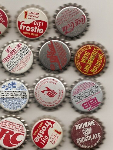 33 Unused Old SODA CORKS BOTTLECAPS Collection by inkpainter