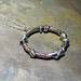 Fused Silver and Hammered Copper Pendant - Unbound