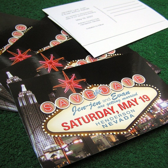 Las Vegas Save The Date Invitations 6