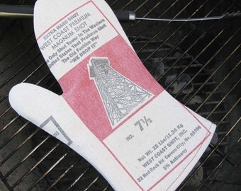 Hot Shot Upcycled Barbecue Mitt for Grilling, Dutch Oven or Kitchen-West Coast
