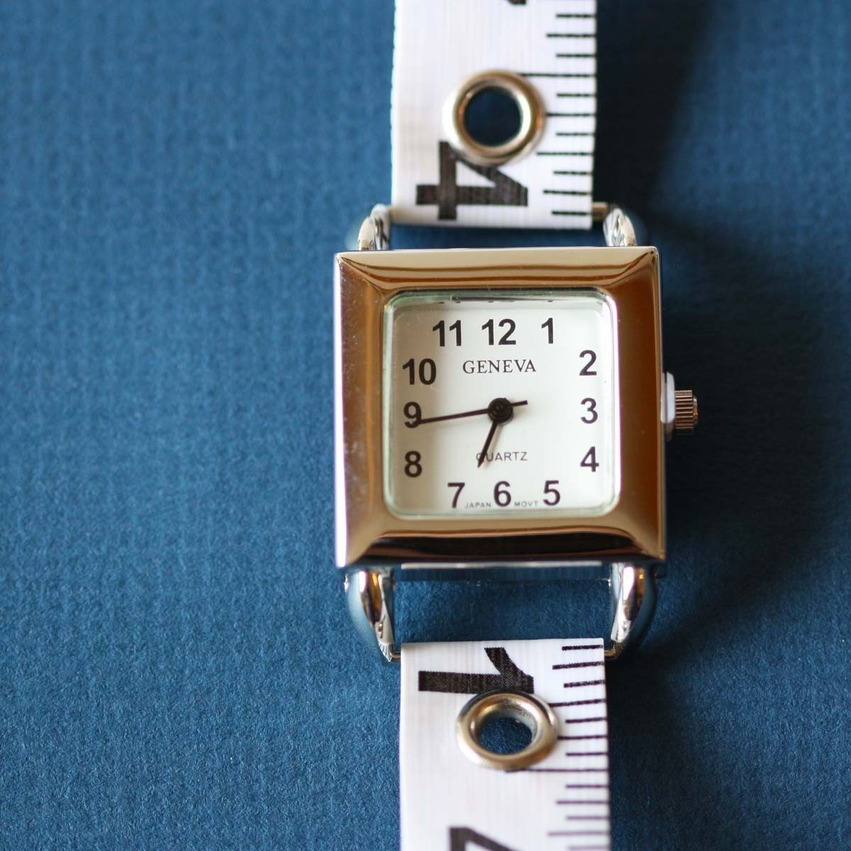 Tape Measure Watch in White