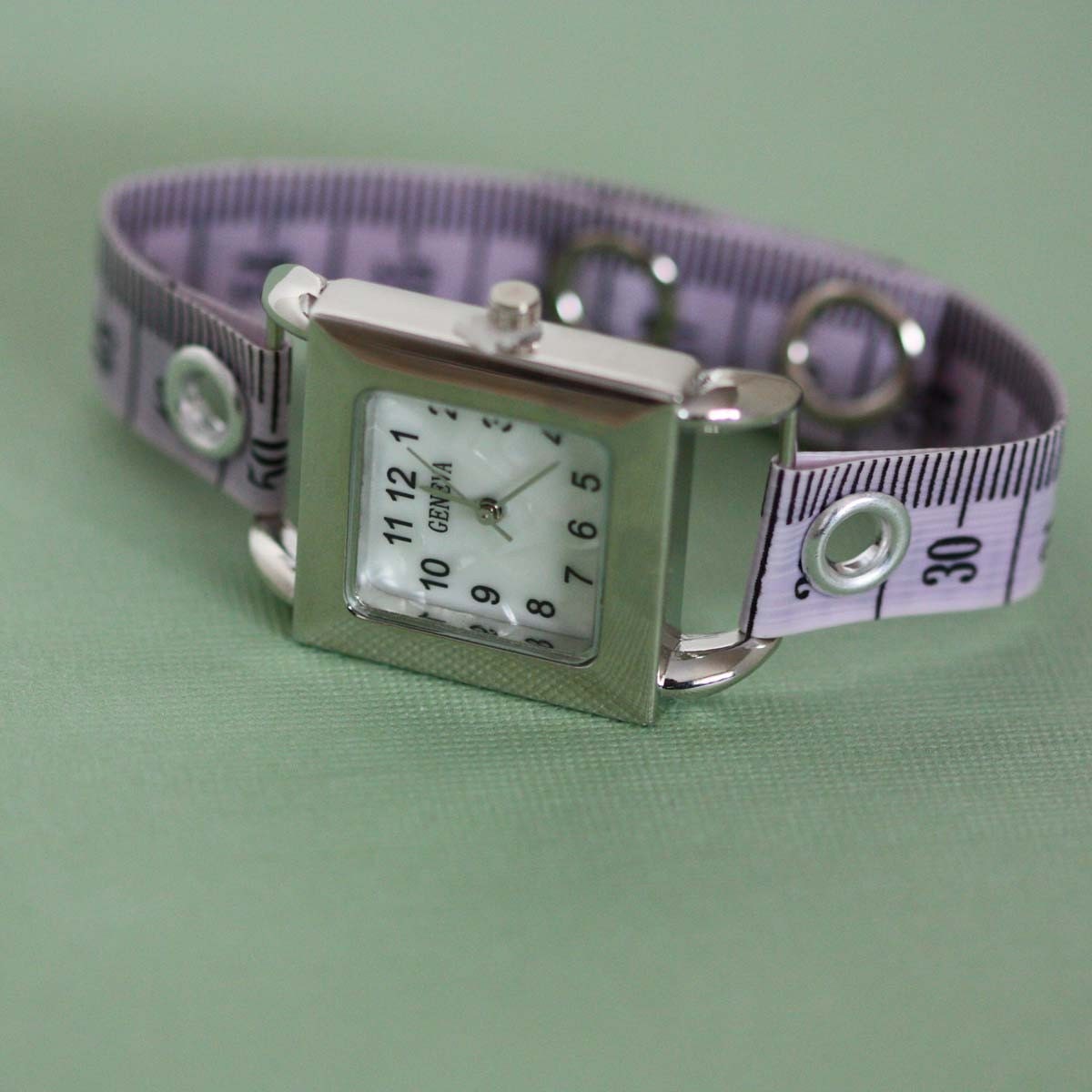 Tape Measure Watch in Lavender