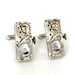 RESERVED for Elizabeth Steampunk WALTHAM Silver Perfectly Matched RARE Vintage Long Thin Watch Movement Cufflinks by Velvet Mechanism