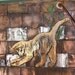Playful Kitty on Paving Bricks