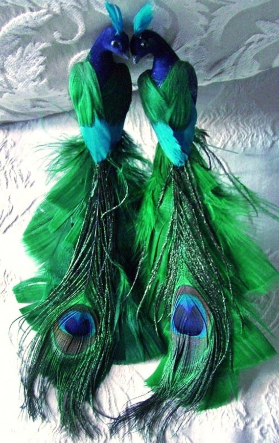 12 inch Wedding Peacock Decoration Ornament Feather Tree