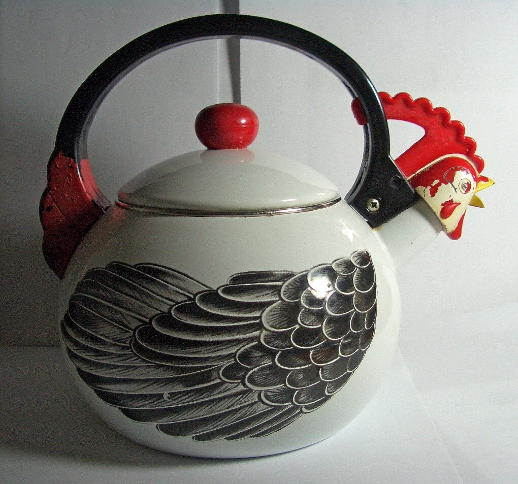 Vintage 1986 Kamenstein NovelTeas Whistling Tea Pot Kettle