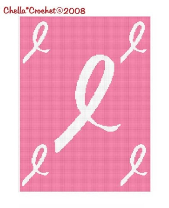 INSTANT DOWNLOAD Chella Crochet PINK Breast Cancer Awareness