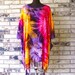 Plus Size Tie Dye Sequined Rayon Tunic