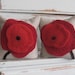 modern poppy bookends