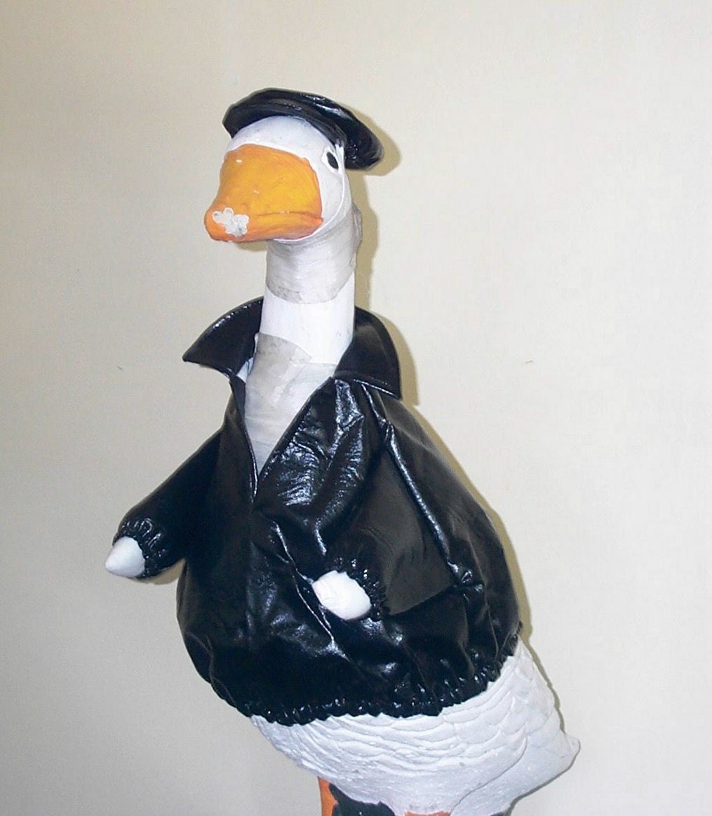 Biker Jacket Cement Plastic Goose Clothes Outfit by dressmygoose