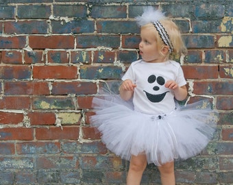 Baby Girl Halloween Costume - Ghost Costume - Toddler Costume - Kids Halloween Costume - Handmade