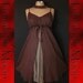 NeW RomantiC BrOwn SteamPunk shOrt LaCe DRESS 12 14 16