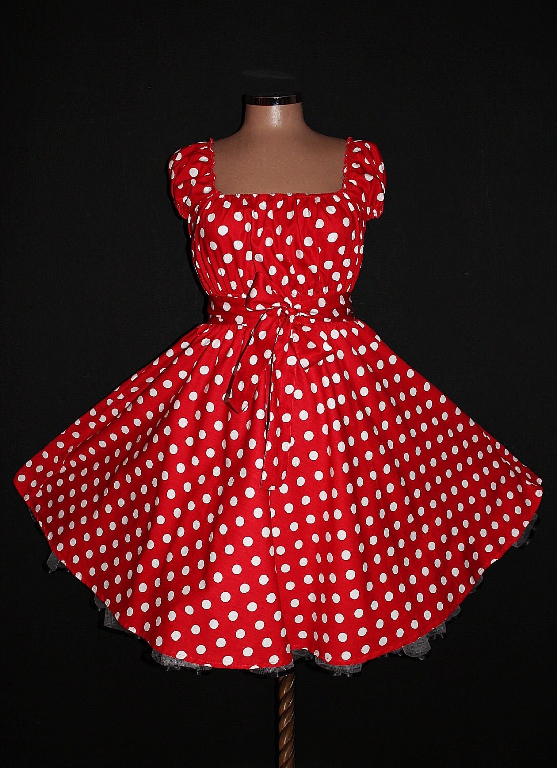 50s RockaBilly swinG Polka Dots DresS Pin Up Plus Size 16 18