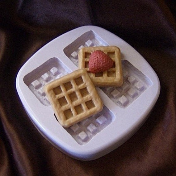 Breakfast Waffles Wax Tart Mold Silicone