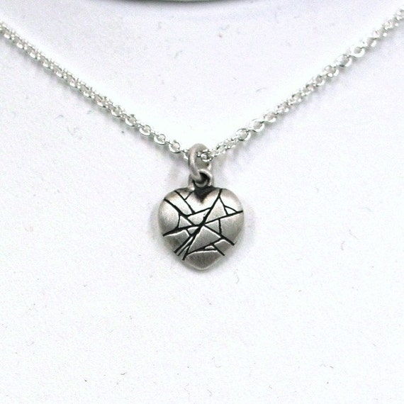 Items Similar To Shattered Smooth Sweet Heart Pendant On Etsy