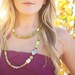 Sarai - Olive Jade, Ruby Jade, and Turkish Silver Necklace