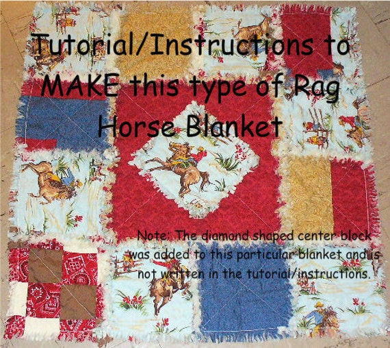 Ashlawnfarms Rag Quilt Baby or Horse Blanket Tutorial
