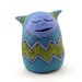 Clay Monster Figurine Sculpture Teal Blue Green