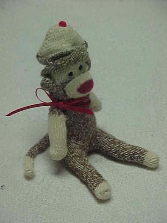 miniature sock monkey