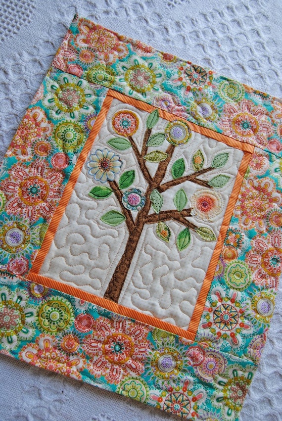 Tree of Life Art Quilt Wall Hanging by Quilties on Etsy