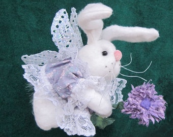 Pdf Pattern, Primitive Bunny Doll, Bunny Doll, Fairy, Hanging Ornament, Bunny