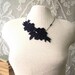 grey garden lace necklace (black)