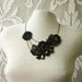 esme lace necklace (black)