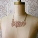 lace necklace -JUSTINE- statement necklace - mothers day -easter