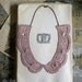 lace collar necklace -DANAE- bridal- wedding- (taupe pink)