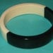 Vintage MOD Black and White Plastic Bangle Bracelet