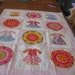 Happy Day Colorful Quilt with Appliques and Girls' Clothes