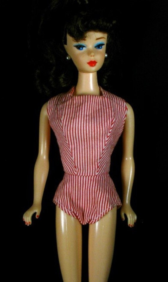 barbie striped swimsuit