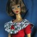 Barbie Clothes - White Holly Print Christmas Dress
