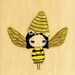 Bumblina Bee Girl print 5 x 7