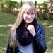 Milla hand-knit chunky cowl - eggplant