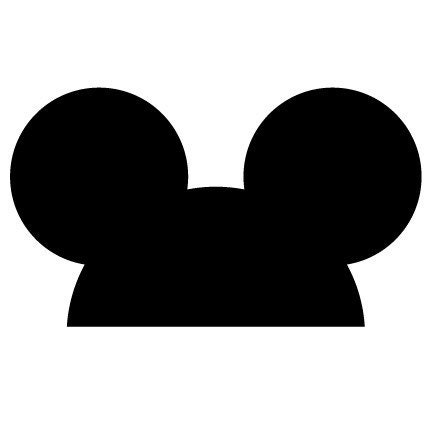 Micky Mouse Ears Love Svg - Layered SVG Cut File