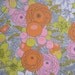 4 yards vintage fabric - groovy pop art mod floral retro fabric - 60s psychedelic flower power