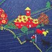vintage 70s fabric - calico quirky farm - novelty fabric
