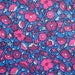 vintage 60s fabric - flower power retro - little bright flowers
