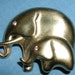 Fabulous Mother and Baby Elephant Button